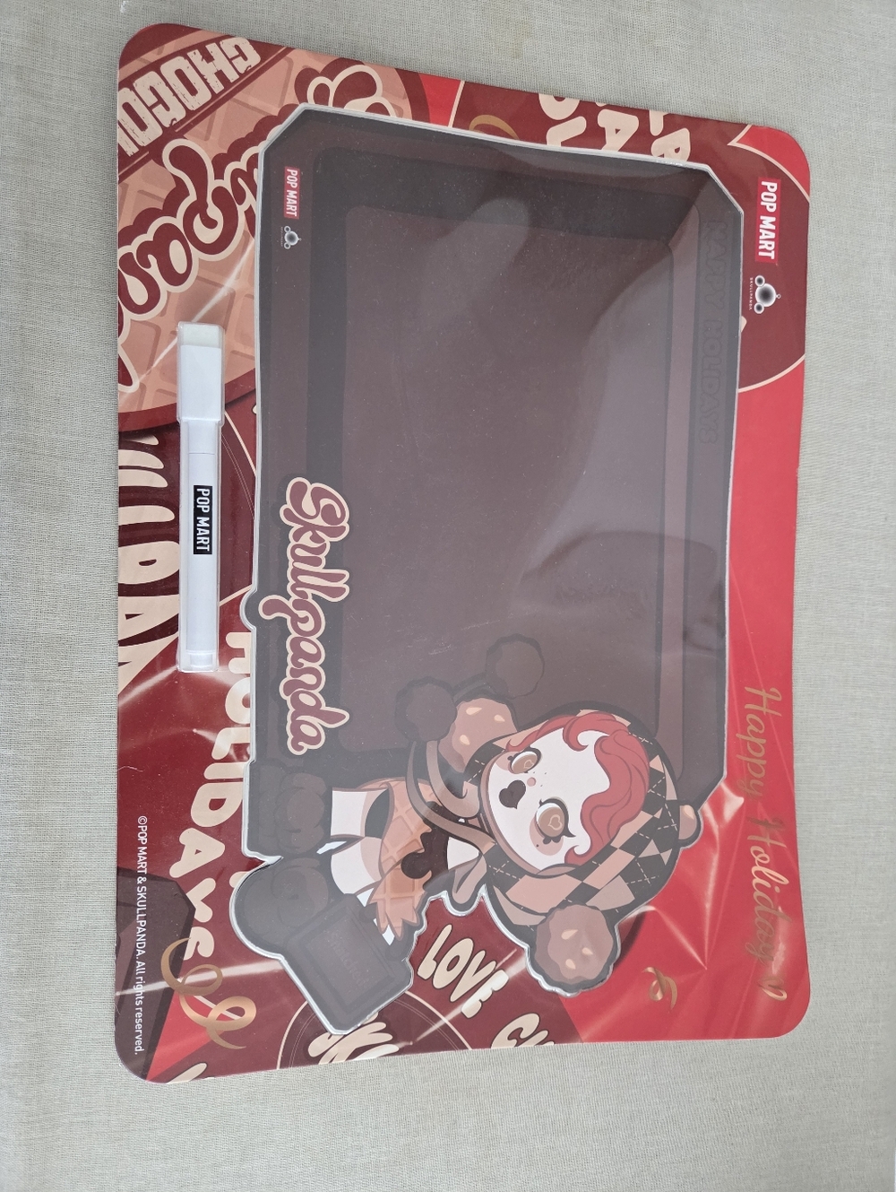 Skull panda writing board Popmart